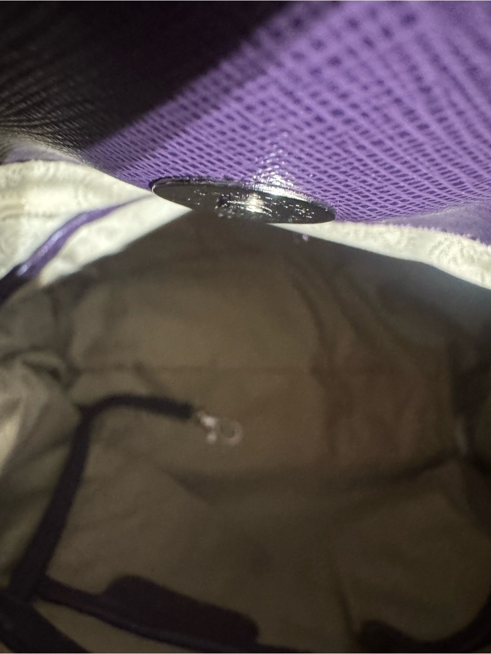 Michael Kors Purple Saffiano Satchel with Silver Chain Detail - Picture 3 of 3